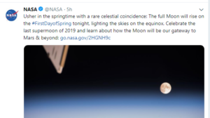 Nasa ने बताया कि SuperMoon पूर्ण चंद्रमा की तुलना में 14% बड़ा और 30% तक चमकीला हो सकता है